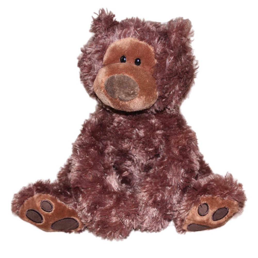Gund Philbin Brown Plush Teddy Bear Sitting Stuffed Animal Toy Swirl 10"